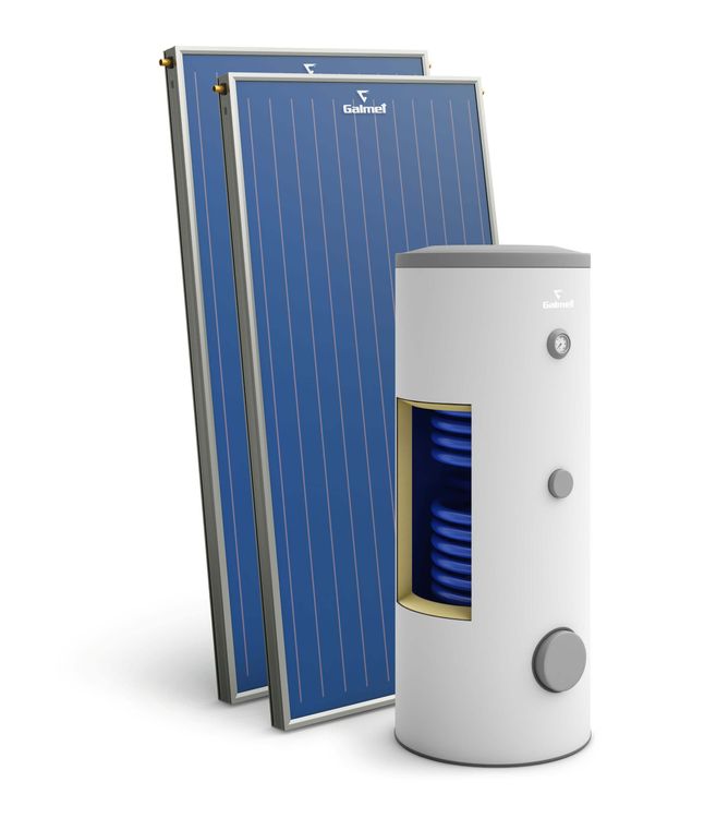 Zestawy z kolektorami płaskimi, miedzianymi